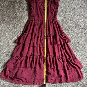 Burgundy dress